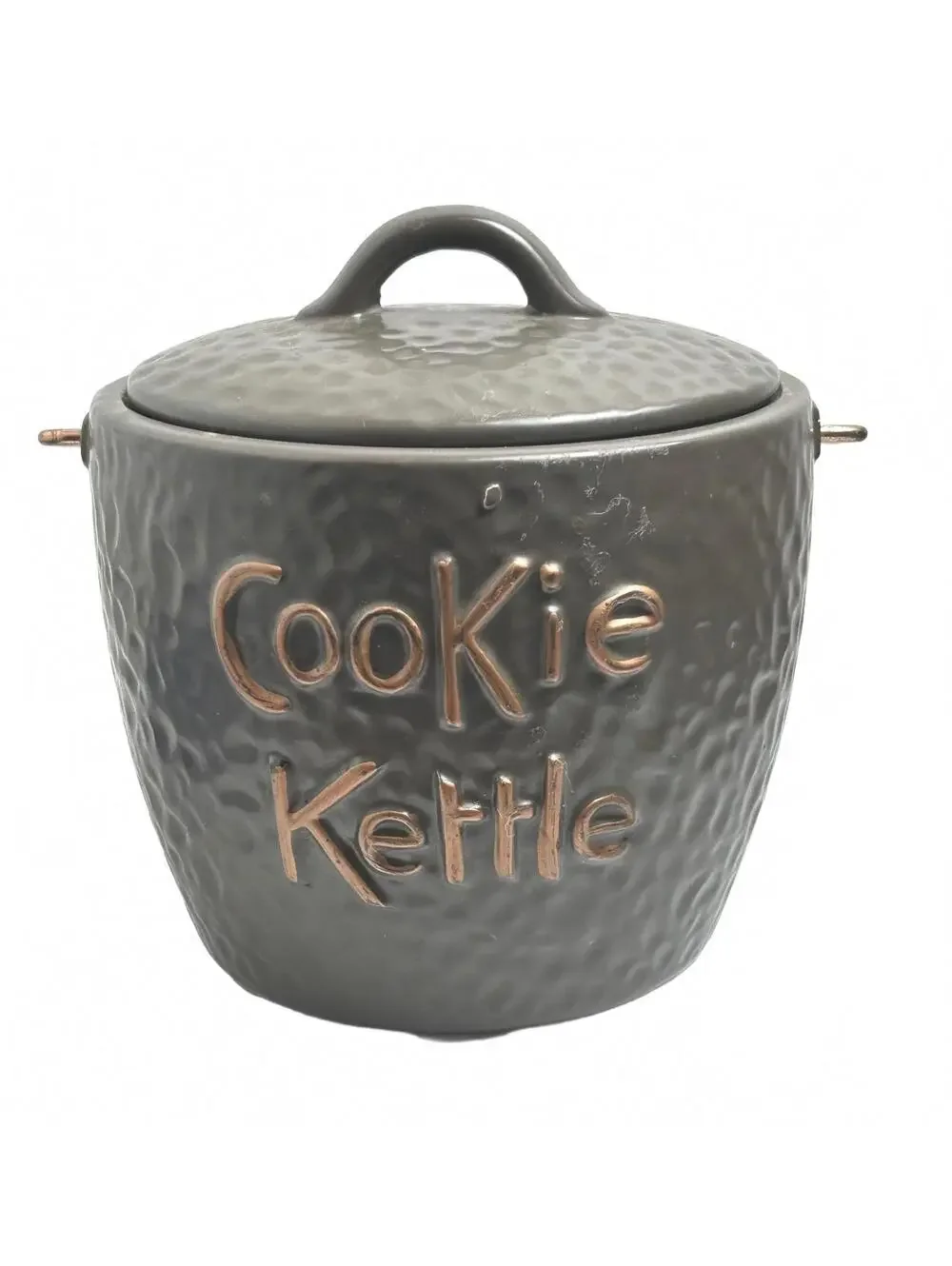 Vintage McCoy Ceramic “Cookie Kettle” with Lid and Handle